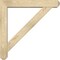 Ekena Millwork Traditional Craftsman Rough Sawn Bracket w/ Offset Brace, Douglas Fir, 6"W x 34"D x 34"H BKT0604X34X34TRA04RDF - alternate 3